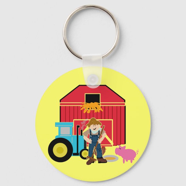 Farmyard Tshirts and Gifts Keychain (Front)