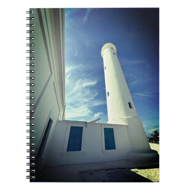 Faro de Punta Celarayn Cozumel Lighthouse Notebook (Front)