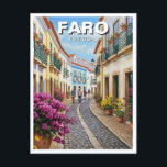 Faro Portugal Algarve Travel Postcard<br><div class="desc">The Algarve, Portugal’s southernmost region, is known for its breathtaking coastline, golden beaches, and charming whitewashed villages. With over 300 days of sunshine per year, it is one of Europe’s top beach destinations, offering dramatic cliffs, hidden sea caves, and crystal-clear waters. The region is famous for spots like Praia da...</div>