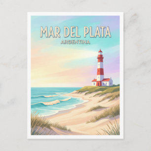 Faro Punta Mogotes Mar del Plata Argentina Postcard