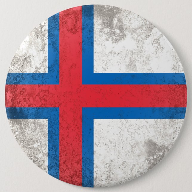 Faroe Islands 6 Inch Round Button (Front)