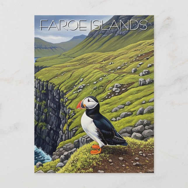 Faroe Islands Denmark Travel Postcard (Front)