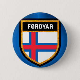 Faroe Islands Flag 2 Inch Round Button