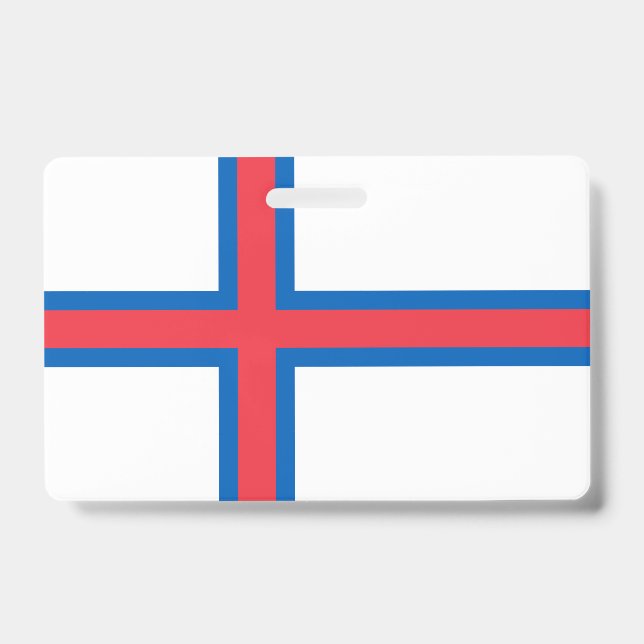 Faroe Islands flag Badge (Front)