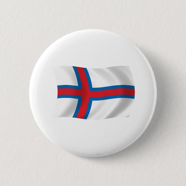 Faroe Islands Flag Button (Front)