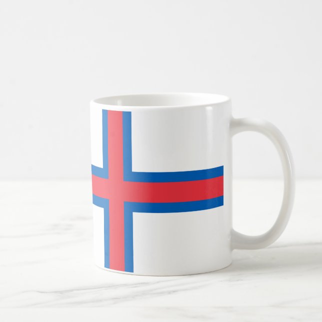  Faroe Islands Flag Ceramic Mug (Right)