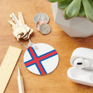 Faroe Islands flag Keychain