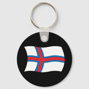 Faroe Islands Flag Keychain
