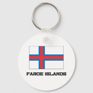 Faroe Islands Flag Keychain