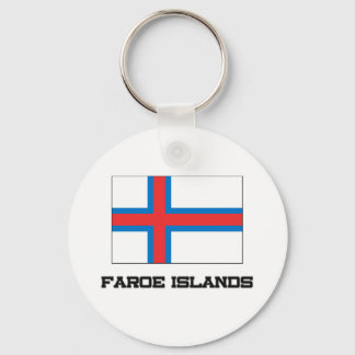 Faroe Islands Flag Keychain