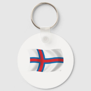 Faroe Islands Flag Keychain