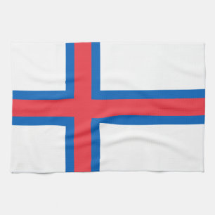 Faroe Islands Flag Kitchen Towel