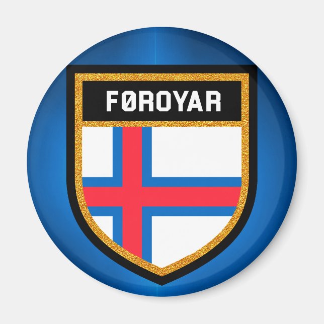 Faroe Islands Flag Magnet (Front)