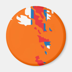 Faroe Islands flag map Magnet