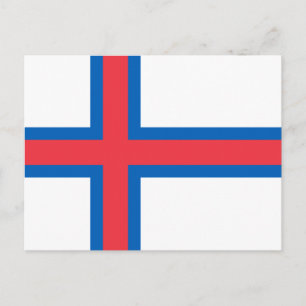 Faroe Islands Flag Postcard