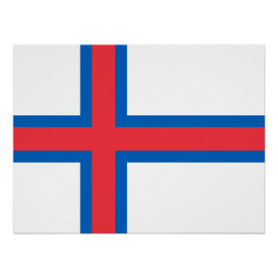 Faroe Islands Flag Poster