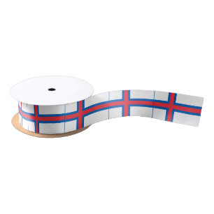 Faroe Islands Flag Satin Ribbon