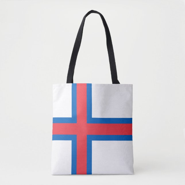Faroe Islands Flag Tote Bag (Front)