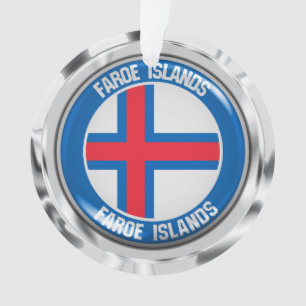 Faroe Islands Round Emblem Ornament