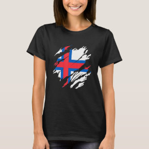 Faroese Flag Faroe Islands 2 T-Shirt