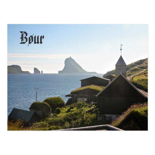Faroese Village of Bøur: Postcard