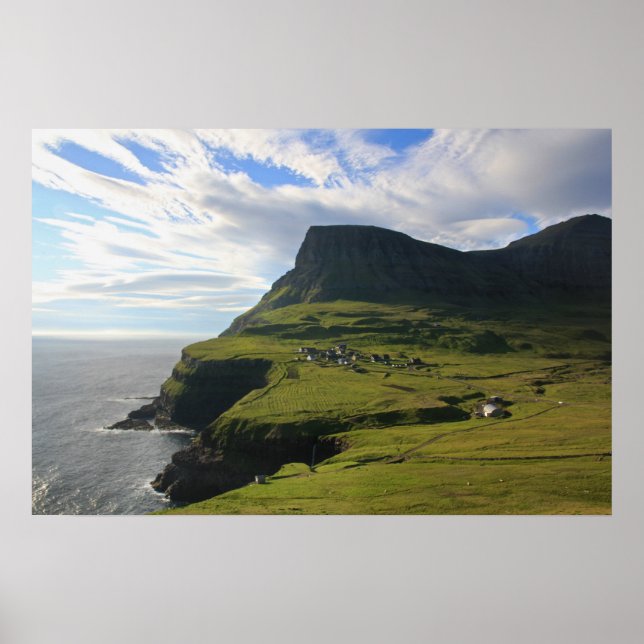 Faroese Village of Gásadalur: Poster (Front)