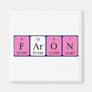 Faron periodic table name magnet