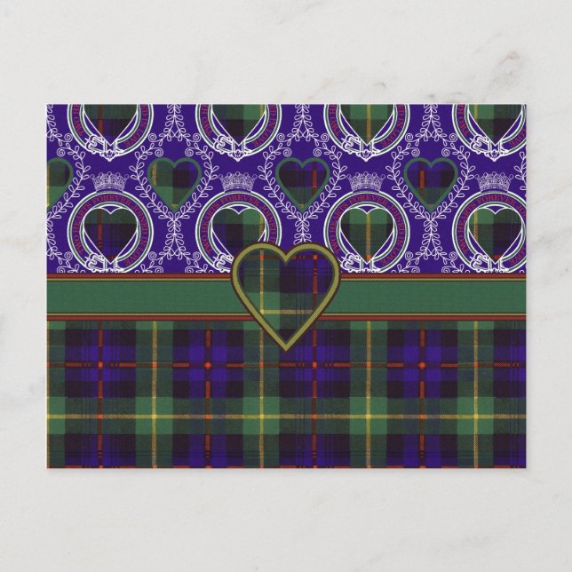 Farquarson Scottish Tartan Postcard (Front)