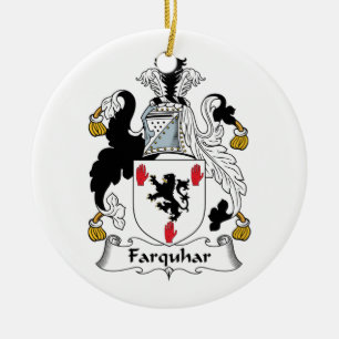 Farquhar Family Crest Ceramic Ornament