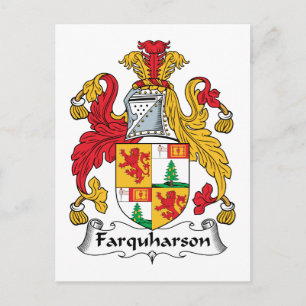 Farquharson Family Crest Postcard