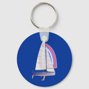 Farr 30 One Design Racing Sailboat Keychain