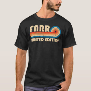 FARR Surname Retro Vintage 80s 90s Birthday Reunio T-Shirt