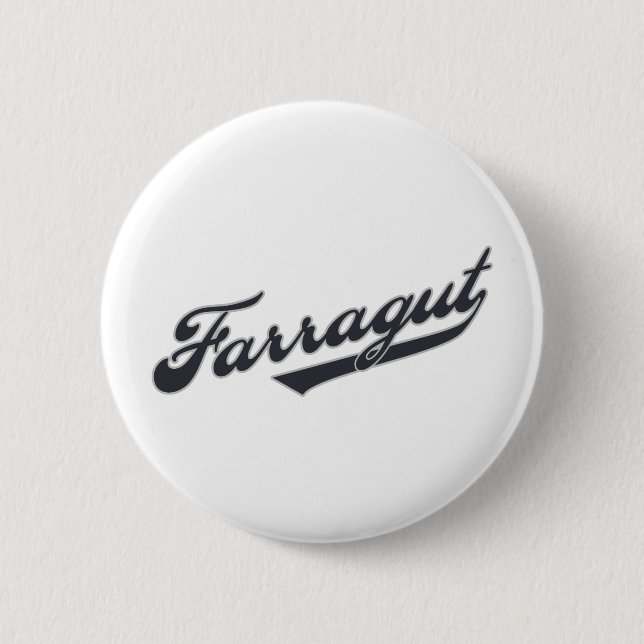Farragut 2 Inch Round Button (Front)