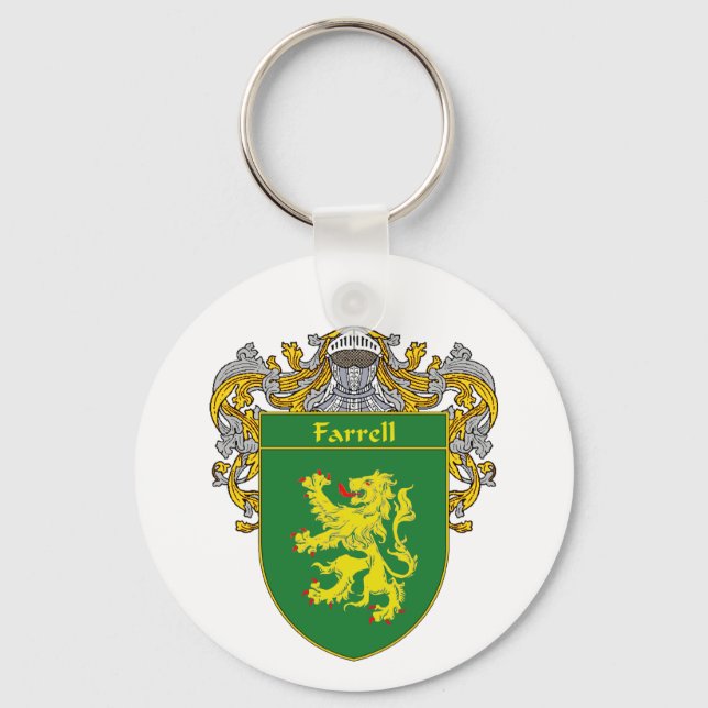 Farrell Coat of Arms (Mantled) Keychain (Front)