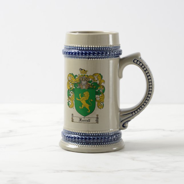 Farrell Coat of Arms Stein / Farrell Family Crest (Right)