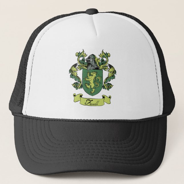 Farrell Family Heraldry Crest Trucker Hat (Front)