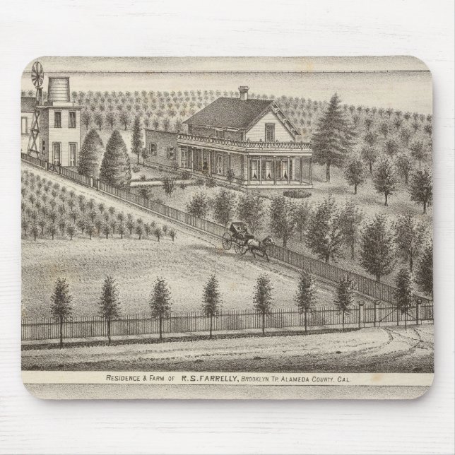 Farrelly, Mathews residences, farms Mouse Pad (Front)