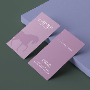 Farrier business card, horse trainer business card