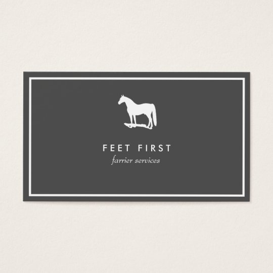 Farrier Horse Trainer Business Card Zazzle.ca