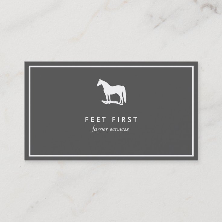 Farrier Horse Trainer Business Card Zazzle