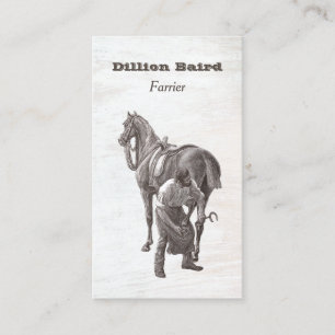Farrier Horseshoe Carte de visite