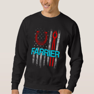 Farrier Horseshoe Hoof Trimming Equine Shoeing 40 Sweatshirt