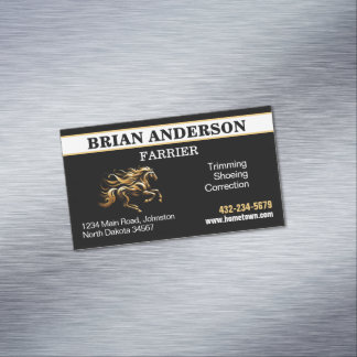 Farrier Magnetic Business Card
