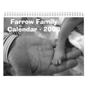 Farrow Family Calendar - 2008