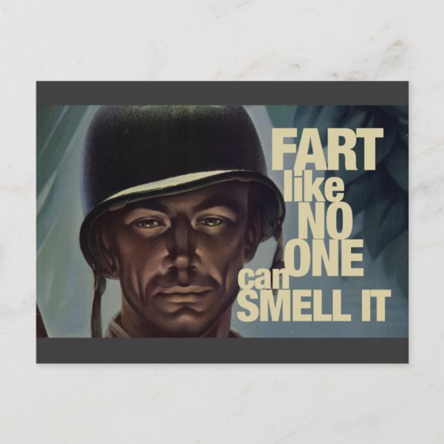 Fart like no one can smell it postcard (Front)
