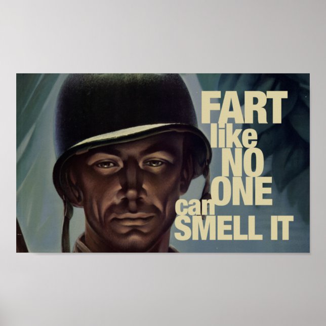 Fart like no one can smell it poster (Front)
