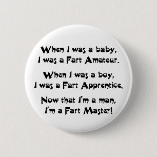Fart Master 2 Inch Round Button