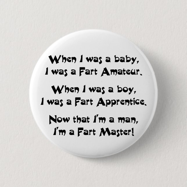 Fart Master 2 Inch Round Button (Front)