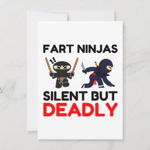 Fart Ninjas Silent But Deadly Holiday Card