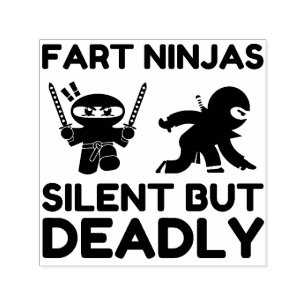 Fart Ninjas Silent But Deadly Self-inking Stamp